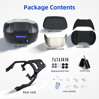 Top Case Arrière Moto Étanche avec Doublure Amovible pour Honda NSS750 Forza 750 – Boîte de Rangement Casque et Bagages – Vente en Gros