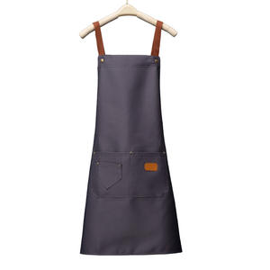 Delantal de cocina impermeable para hombre, mandil cruzado de poliéster y algodón con logotipo impreso promocional, ideal para <span class=keywords><strong>Chef</strong></span> - Product Image 6