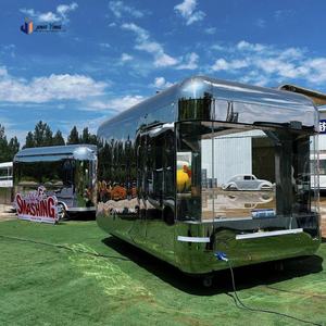 Vente directe d'usine, petite caravane de voyage rétro, caravane de camping, caravane de camping durable en fibre de verre et aluminium, mobile - Product Image 1