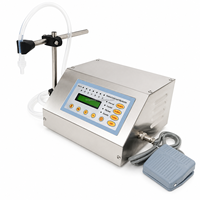Machine de remplissage de liquides semi-automatique pneumatique de haute précision FGK pour jus/eau/lait/bière, capacité de 2 à 3500 ml, 110 V/220 V