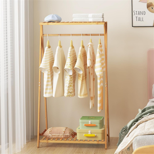Moderno Appendiabiti Portatile in Legno per Bambini, Organizzatore con Ripiani per Vestiti, Ideale per Ingresso, Camera da Letto e Soggiorno - Product Image 2