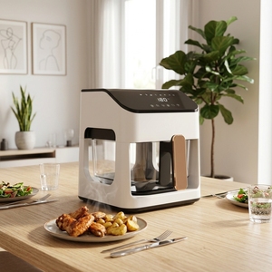 <span class=keywords><strong>Friteuse</strong></span> à air transparente entièrement vitrée avec thermostat intelligent, sans huile, automatique et électrique - Product Image 5