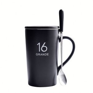 3oz 12oz 16oz 20oz White Ceramic Mug With Bamboo Handle Large Capacity 550ml for Cafe Wedding Christmas Halloween Graduation - Product Image 5