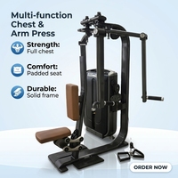 Équipement de musculation professionnel : Machine réglable en acier pour exercices Pec Fly et Deltéens Posterior, avec presse pectorale - Entraînement multifonctionnel