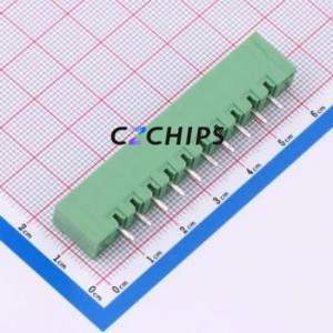 DB2EVM-5.0-10P-GN Plug-in Terminal Block Through hole,P=5mm Connector Board-to-Board / Socket - Closed Screw Fixing 1x10P 5mm - Product Image 2