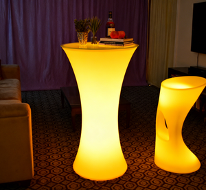 Table de cocktail LED à changement de couleur, éclairage de bar de discothèque, table LED - Product Image 1