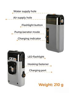 <span class=keywords><strong>Pompe</strong></span> à <span class=keywords><strong>air</strong></span> d'aquarium à induction basse pression 2000 mAh, rechargeable par USB, à économie d'énergie, <span class=keywords><strong>a</strong></span>érateur portable pour <span class=keywords><strong>bassin</strong></span>, robinet intelligent pour extérieur - Product Image 4