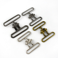Meetee YK040 20-40mm Boucle de connexion décorative en alliage de zinc pour vêtements, manteaux et ceintures