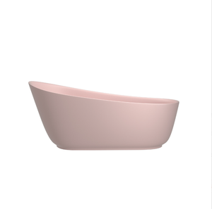 <span class=keywords><strong>Baignoire</strong></span> de trempage autoportante en acrylique moderne rose et blanc de forme ovale avec fonctions de massage pour hôtels et maisons - Product Image 3