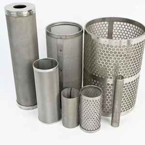 304 SS kawat pukulan lubang bulat baja tahan karat jala berlubang tabung Filter jala - Product Image 4