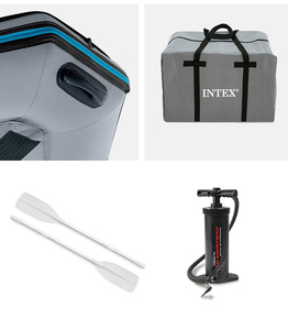 Intex 68376 Nouveau bateau gonflable en PVC Chine Rib Kayak pour adultes Sport Style bateau à rames pour lac dérive utilisation en extérieur - Product Image 5