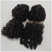 Lots de Cheveux Indiens Bouclés Naturels avec Closure – Cheveux Humains en Gros pour Vendeurs