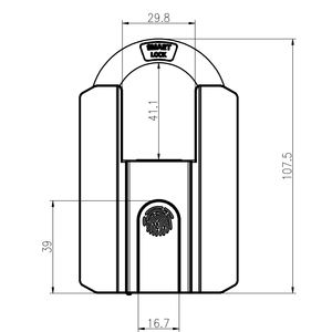 Cadenas sans clé étanche IP67, empreinte digitale, TTLock, application Smart Life, contrôle sans fil, serrures intelligentes <span class=keywords><strong>pour</strong></span> cadenas de vélo - Product Image 3