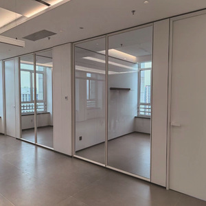 SZMK 2026 – Système de cloisons modulaires modernes sans cadre, insonorisées, pour bureaux, avec panneaux en alliage d'aluminium - Product Image 3