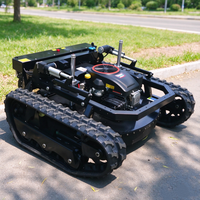 Tondeuse robotisée intelligente à moteur puissant de 452 cm³, télécommandée, pour terrains en pente, vergers et terrains accidentés