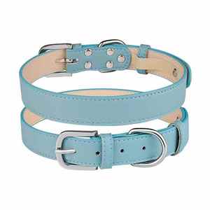 Collier de dressage original en cuir pour animaux de compagnie de qualité supérieure, matériel étanche, collier de chien réglable de luxe, fabrication en gros - Product Image 3
