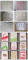 Papier d'emballage pour hamburgers personnalisé 10x10 12x12 15x15 pouces, feuilles résistantes à l'huile pour cafés, fast-foods, emballages