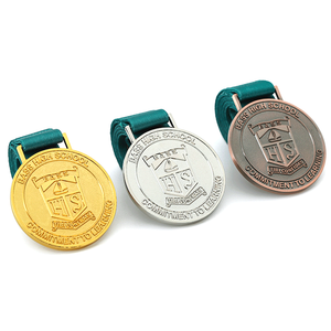 Alta calidad y bajo precio logotipo personalizado aleación de zinc fundición a presión defensor aprendizaje 3D Metal oro plata cobre medalla - Product Image 2