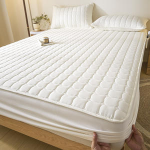 Protector de colchón <span class=keywords><strong>Simmons</strong></span> antideslizante grueso a prueba de polvo todo incluido funda de cama acolchada impermeable hogar cuatro soja hecha sólida - Product Image 4