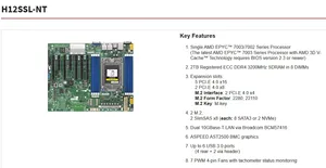 Zócalo de placa base SP3 + 1 * <span class=keywords><strong>EPYC</strong></span> 7502 32C/64T 180W CPU procesador + 4*32GB = 128GB de memoria RAM de 1 * GB de memoria RAM de la placa base - Product Image 3