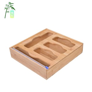 <b>Bamboo</b> Food Storage Box With Dividers Rectangle Kitchen Organizer For Snack Sandwich Quart Plastic <b>Containers</b> - Product Image 5