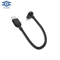 Câble USB-C vers USB-C de 10 cm, 60 W, charge rapide, tressé en nylon, cordon de données Type C pour iPhone 17 16 15 Pro Max, pour Xiaomi 11 Ultra