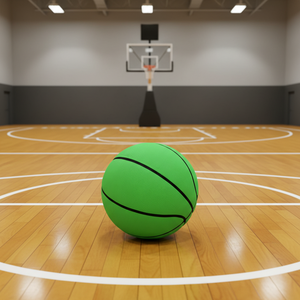 HW HOLOWIN Reflective Glowing Holographic Luminous Rubber <b>Basketball</b> Size 7 Night Game <b>Gift</b> (Luminous Green) - Product Image 3
