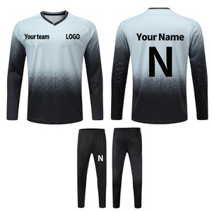 เสื้อเจอร์ซีย์ผู้รักษาประตูสำหรับเด็กชายเสื้อฟุตบอลแขนยาวชุดฝึกซ้อมชุดป้องกันฟองน้ำ - Product Image 1