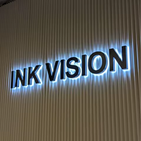 Enseigne extérieure personnalisée avec éclairage LED, lettres en relief 3D, enseigne lumineuse en métal pour boutique, enseigne extérieure pour entreprise