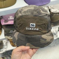 Gorra de 5 Paneles Sikeda Camo para Hombre y Mujer, Camuflaje en Tonos Grises, Visera Plana, Estilo Urbano, Hip Hop, Ajustable, Nuevo Estilo