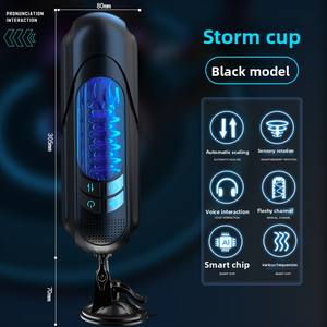 Электрический реалистичный вибратор-тренажер для взрослых в форме вагины с телескопическим движением, вибрацией и функцией присасывания - Product Image 5