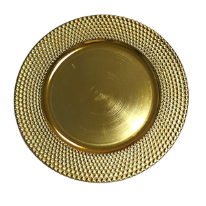 Wholesale Luxury Durable <strong>Metal</strong> Polished Round Charger <strong>Plates</strong> for Weddings Hotels Fujian Home Decor-Customized Stocked Dinnerware - Product Image 6