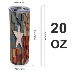 Custom Printed 20oz Stainless Steel Tumbler Double Wall Insulated Cold <b>Hot</b> Drink Cup - Product Image 1