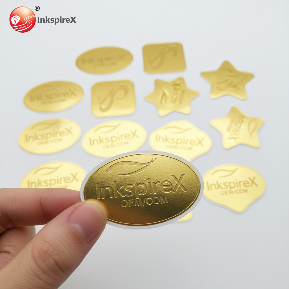 Custom Printed UV Self-Adhesive Waterproof Quadrate Transparent Logo Clear Adhesive Paper Wine Bottle Label Sticker For Cosmetic