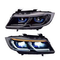 Ensemble de phares LED modifiés pour BMW Série 3 E90 E91 2005-2012, phares avant laser bicolores, plug & play