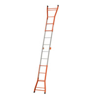 Plateforme élévatrice multifonction PEPPina A0010DS, échelle télescopique pliable avec une hauteur de travail de 4 m pour les travaux de construction et d'ingénierie