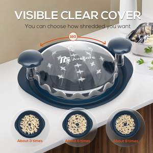 Broyeur à viande rond Syh193 en gros avec base antidérapante et couvercle transparent - Product Image 6