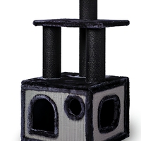 Poteau à gratter élégant pour chat Tour de jeu Katzen Kletterbaum Arbres Perchoir pour chat pour l'été