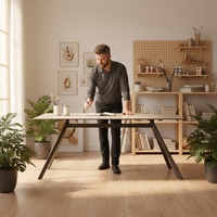 Table à manger rectangulaire extensible moderne de luxe en céramique, mobilier de salle à manger design minimaliste pour hôtel, école, appartement, villa