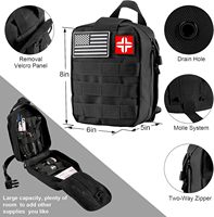 Kit de survie en plein air le plus vendu - Ensemble d'équipement d'urgence - Camping - Randonnée - Outils de premiers soins SOS avec sac à dos pour les voyages en voiture et les aventures