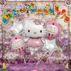 Globos de Papel de Aluminio con Diseño de <span class=keywords><strong>Mario</strong></span> <span class=keywords><strong>Bros</strong></span>, <span class=keywords><strong>Princesa</strong></span> <span class=keywords><strong>Peach</strong></span> en 3D, para Decoración de Fiestas de Regreso a Clases, Cumpleaños y Baby Shower - Product Image 2