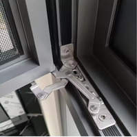Vente en gros de haute qualité résistance au vent ouverture vers l'extérieur pont cassé fenêtre à battant en alliage d'aluminium avec profils haute résistance