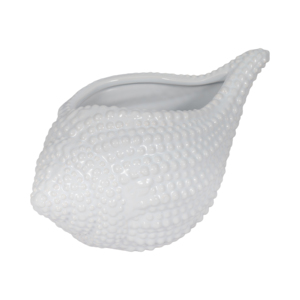 Vaso per Fiori a Forma di Conchiglia in Ceramica, Fioriera Nautica per Piante da Interno ed Esterno, Vaso Decorativo Costiero - Product Image 2