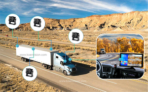 10.36 pouces 4k AHD 1080P système de sécurité d'aide à l'inversion Auto Bus camion <span class=keywords><strong>Van</strong></span> Audio vidéo tableau de bord universel aut - Product Image 4