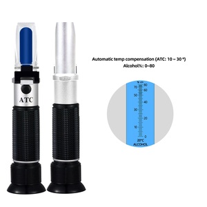 RHW-80VATC <span class=keywords><strong>0</strong></span>-<span class=keywords><strong>80%</strong></span> ATC Handheld <span class=keywords><strong>Alcohol</strong></span> <span class=keywords><strong>Refractometer</strong></span> Liquor Meter <span class=keywords><strong>Refractometer</strong></span> para Whisky Beer Wine Brewing - Product Image 6