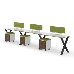 Escritorio Modular Moderno para 6 Personas, Estación de Trabajo de Oficina, Muebles para Call Center - Product Image 1