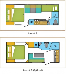 Nouvelle <span class=keywords><strong>caravane</strong></span> tout-terrain de luxe Ecocampor 19 pieds avec espace extensible, zone de couchage confortable, camping-car léger et pliable - Product Image 5