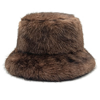 Topi Bucket Musim Dingin Baru Landfond Accessory Unisex 100% Poliester Ekstra Tebal Anti Dingin Hangat Pelindung Telinga Topi Lipat