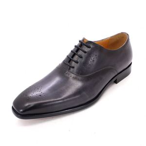 Custom Brand Oxford <b>Shoes</b> Classic Fashion Leather <b>Height</b> <b>Increasing</b> Autumn Wedding Party Men Formal Dress - Product Image 1