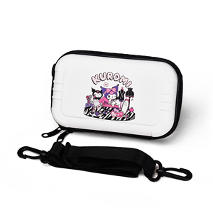 Mini estuche de cosméticos de cuerpo cruzado a la moda para <span class=keywords><strong>mujer</strong></span> con cuerda de agarre desmontable correa de hombro ABS PC bolsa dura con cremallera para artículos de tocador - Product Image 2